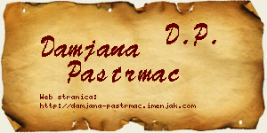Damjana Paštrmac vizit kartica